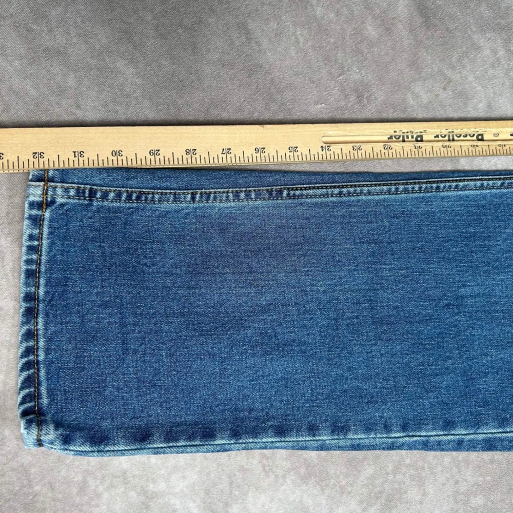Quiksilver Mens Straight Fit Blue Denim Jeans Medium Wash 38*x32 Stretch Casual - Picture 6 of 9